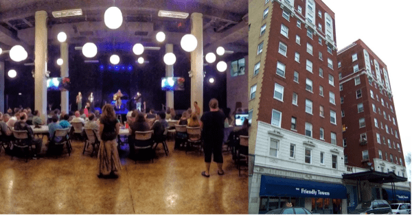 The communal hall of JPUSA's Friendly Towers in Chicago